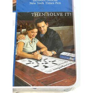 New York Times Crossword Jigsaw Puzzle 500 Pcs Tin Box Excalibur Electronics Vtg